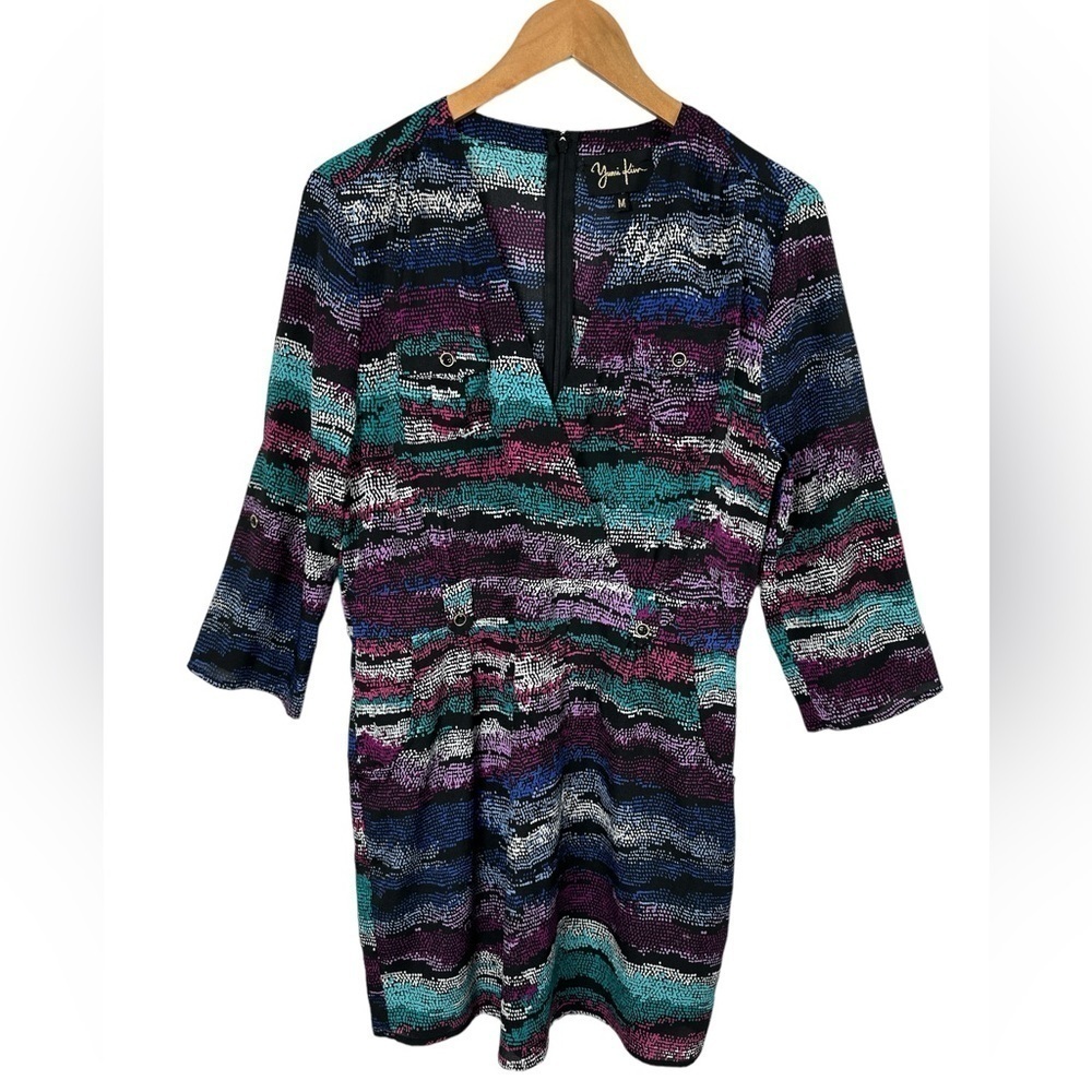Yumi Kim Abstract Dot Print Glam Mini Dress NO BELT